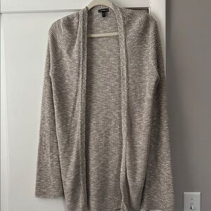 Express Cozy Gray Open-Front Sweater